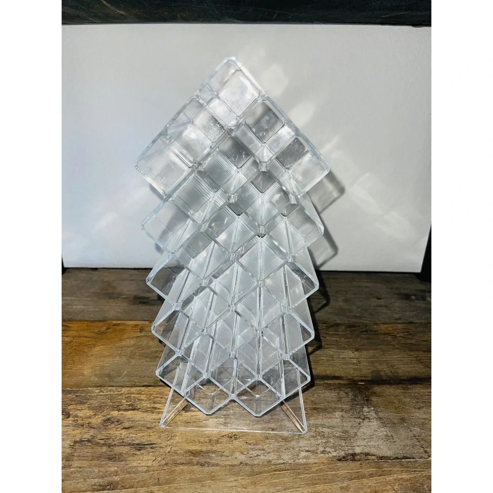 Alegory Home Acrylic Lipstick Tower 28-Slot Clear Organizer